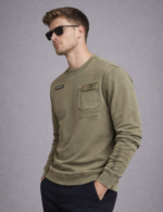 Olive Utility Men’s Sweatshirt - Image 4